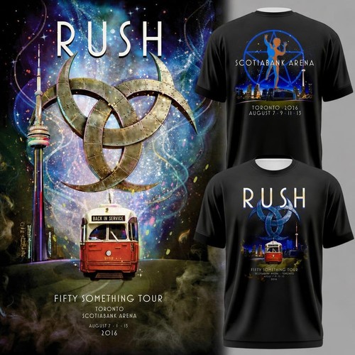 Maglietta concerto rush band - concerto,