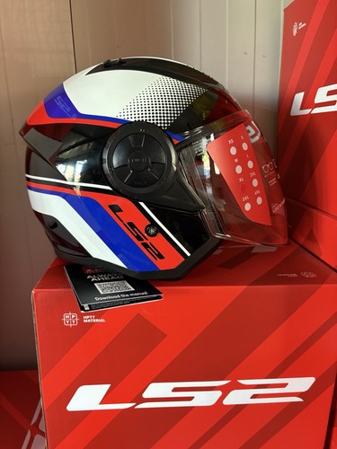 Ls2 airflow rush rosso - rush, blu